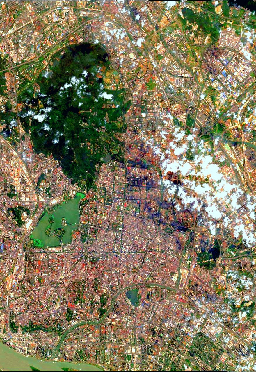 江苏省南京市最近卫星图(6.