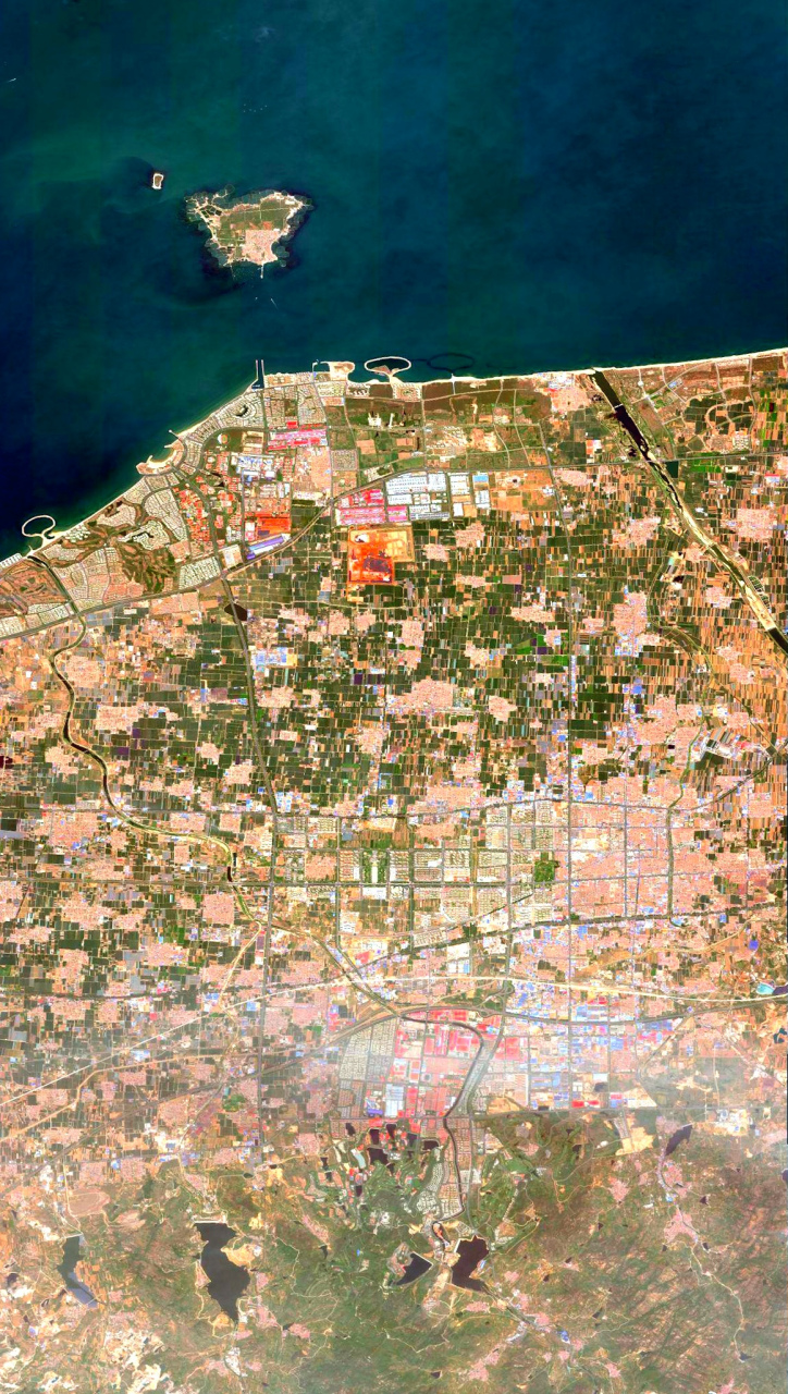 山东省烟台龙口市最近卫星图(5.