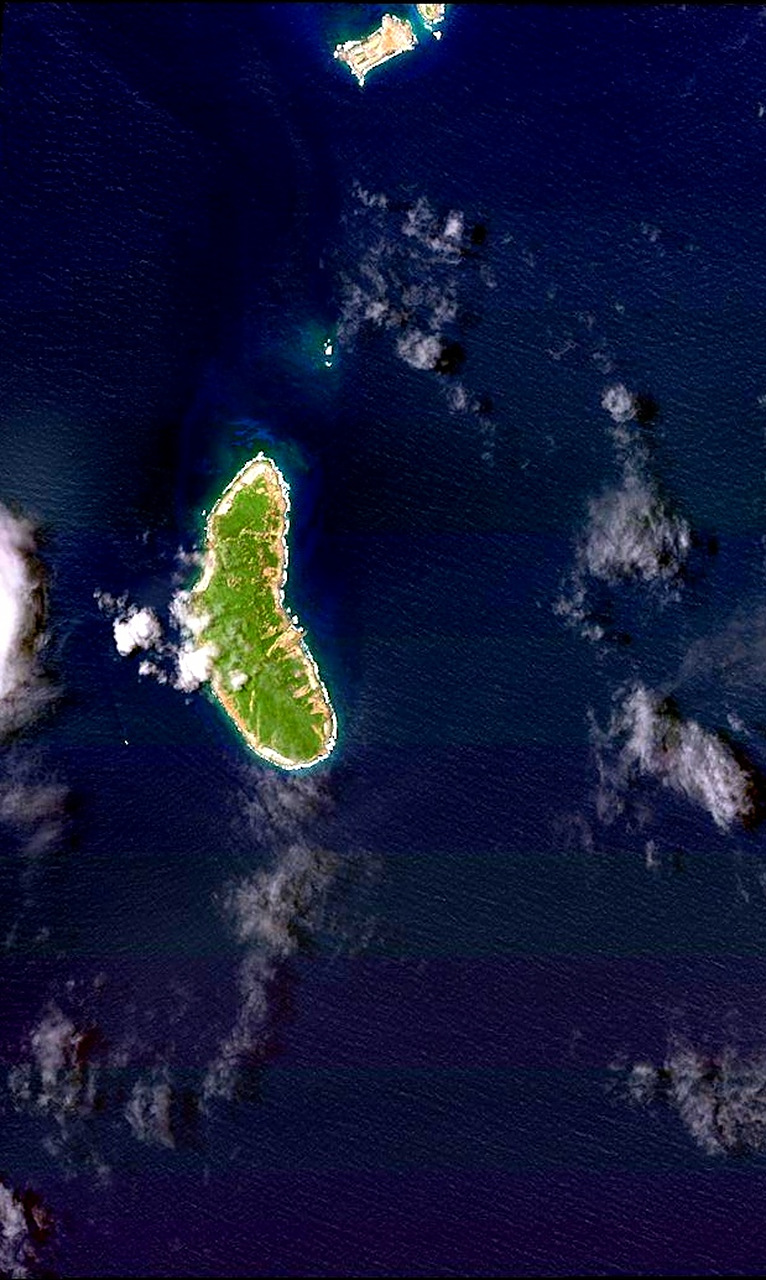 18) 2023年7月18日卫星影像图片,台湾省宜兰县钓鱼岛