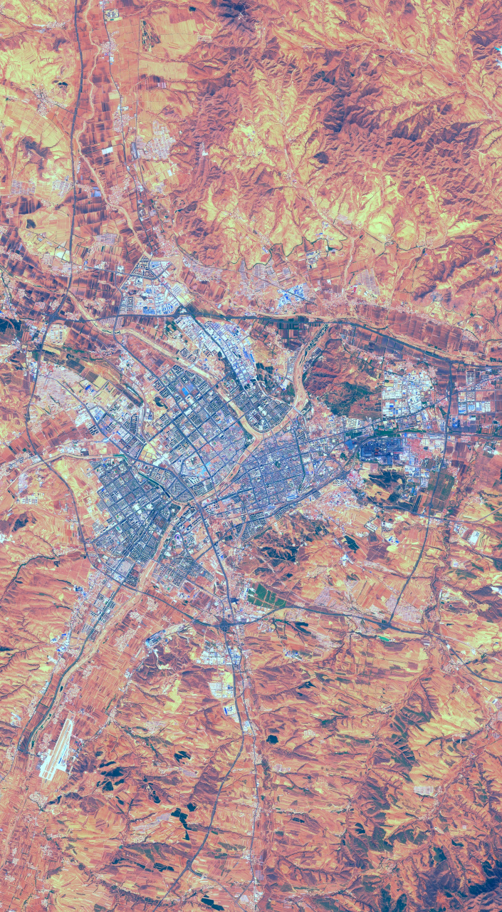 内蒙古卫星地图高清版图片