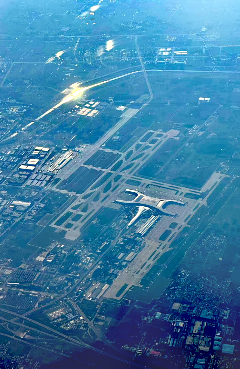 郑州机场全景图片
