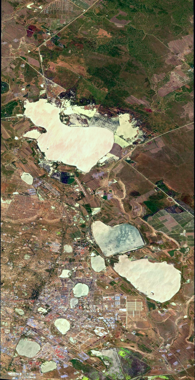 黑龙江大庆市最近卫星图(6.