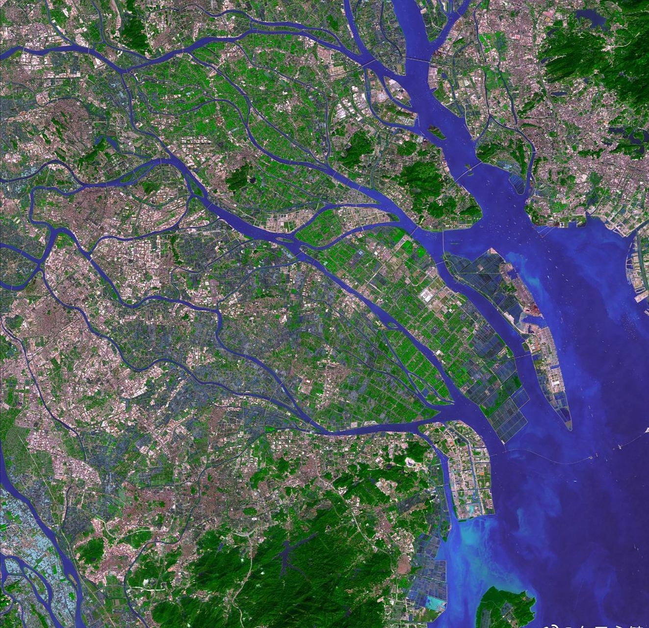 粤港澳大湾区最新卫星图片(12.