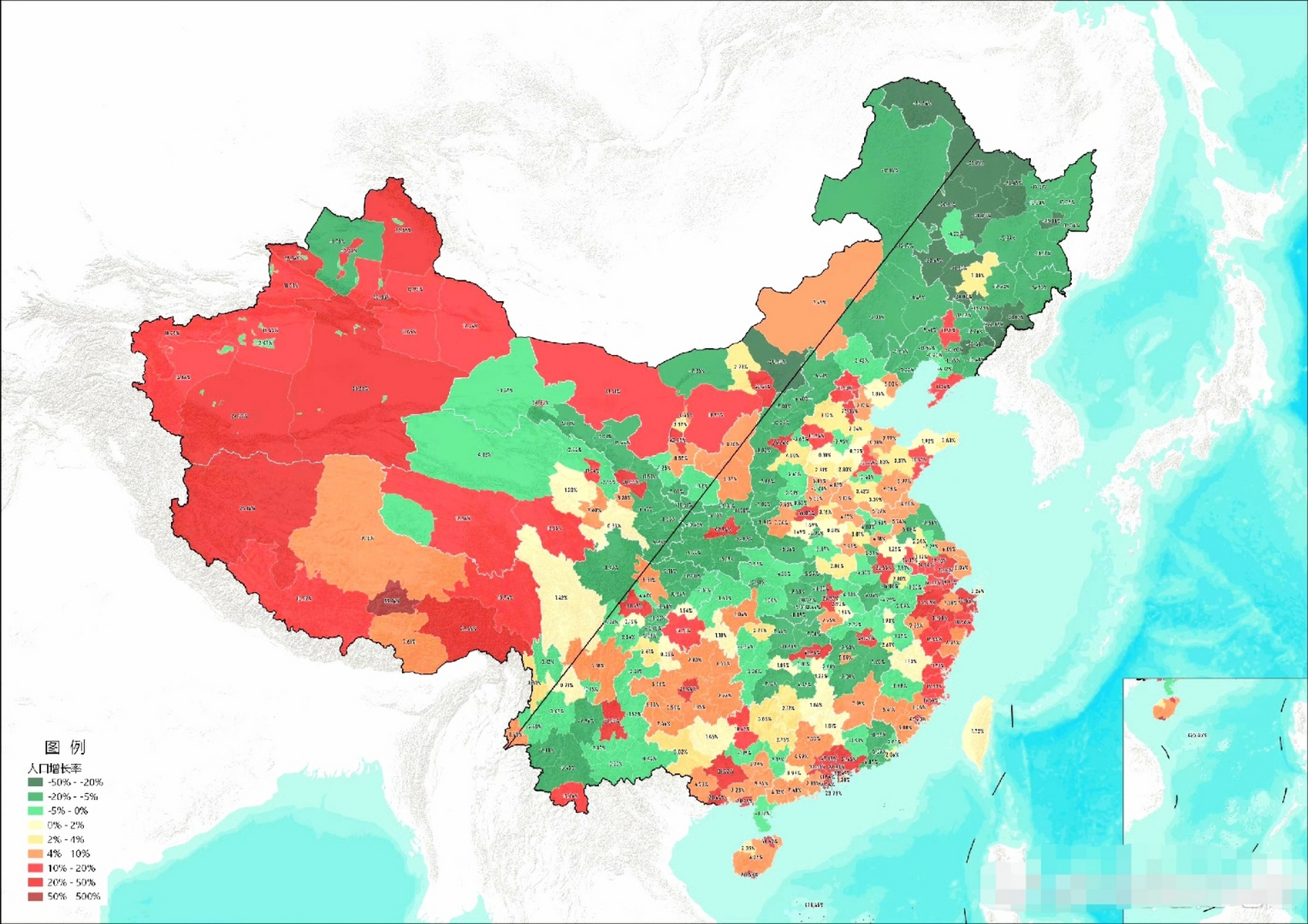 全国人口增长图图片