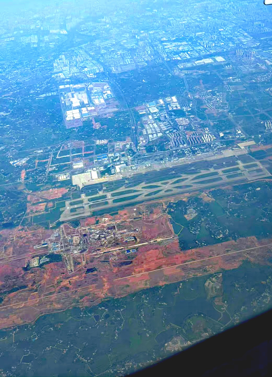 湖南省长沙市黄花机场最近航拍图(8) 2023年8月网友航拍图,湖南省长沙