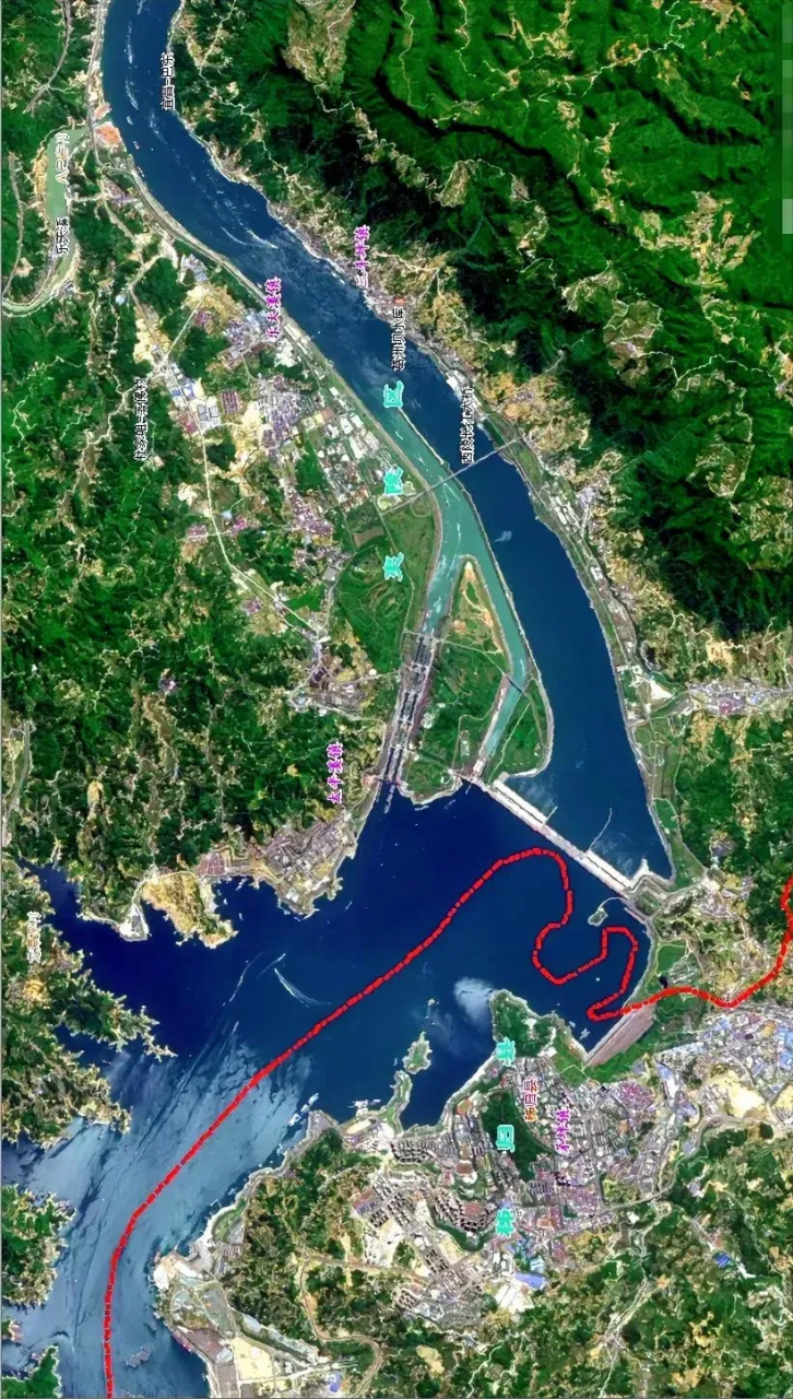 湖北秭归地方最近卫星图片(2023) 秭归县,别名屈原故里,属湖北省宜昌
