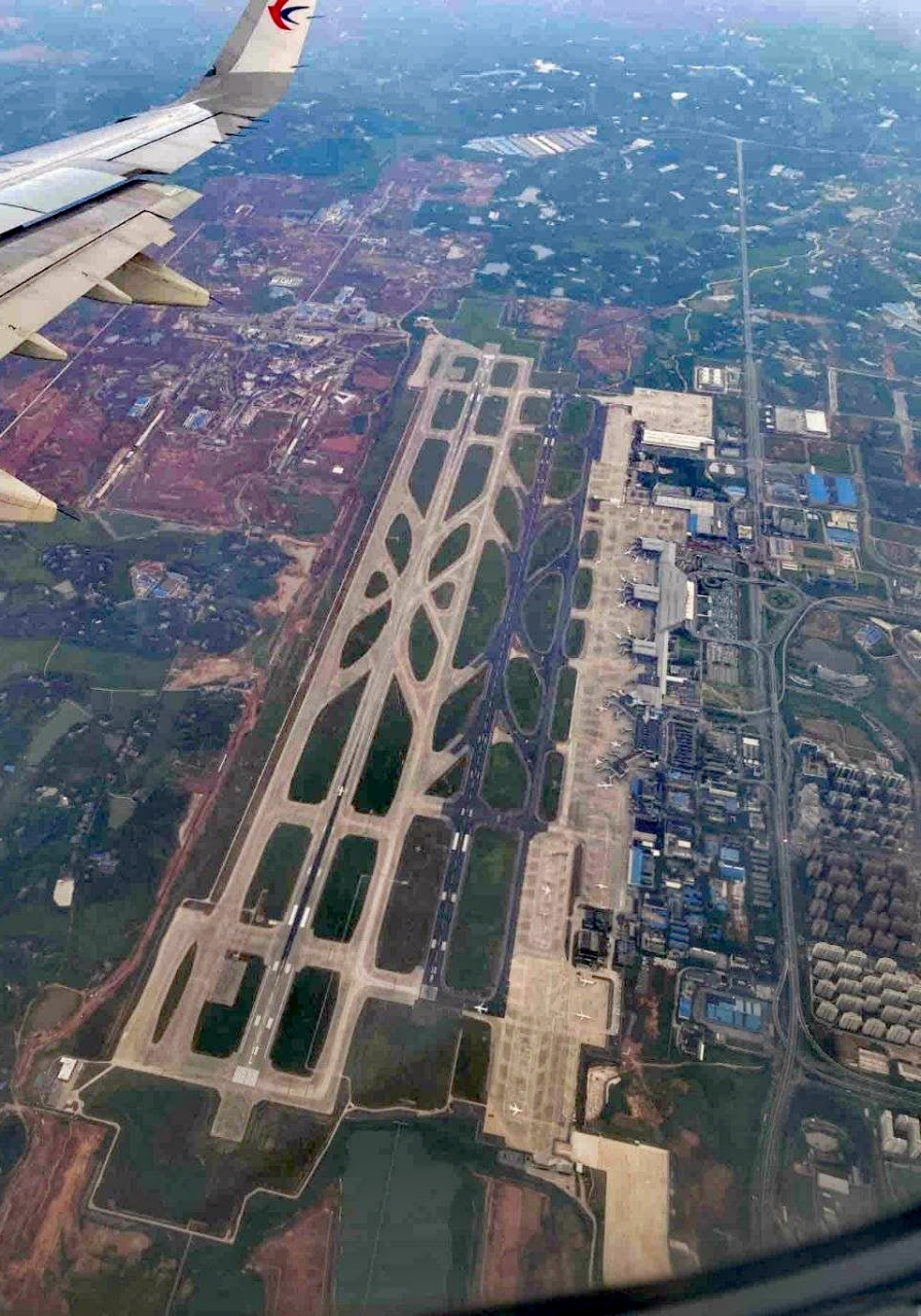 2023年8月网友航拍图,湖南省长沙黄花机场