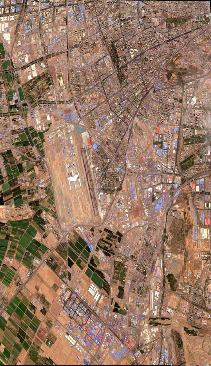 乌鲁木齐机场俯瞰图图片