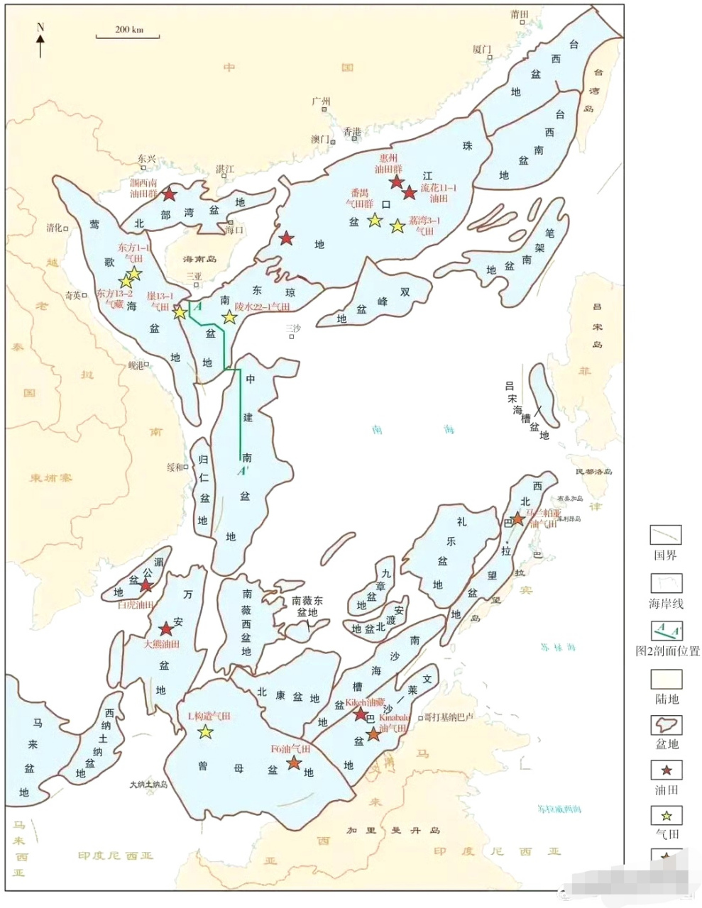 南海油井分布图图片