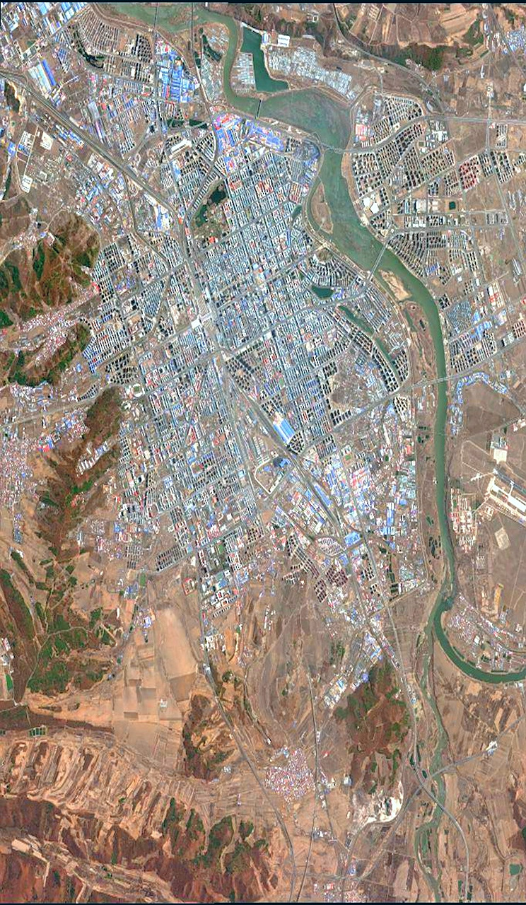 黑龙江省牡丹江市最新卫星图片(4.