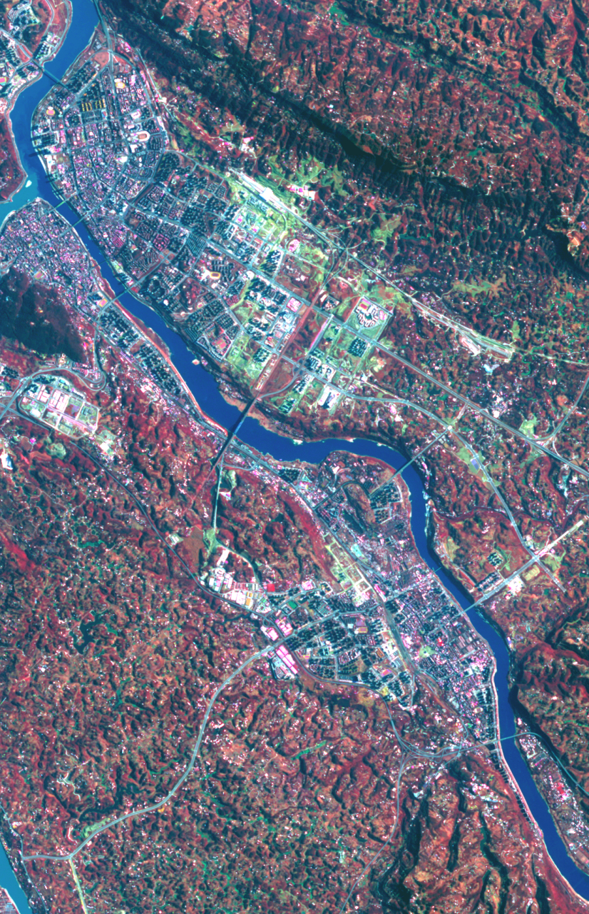 四川省宜宾市最近卫星图(11.