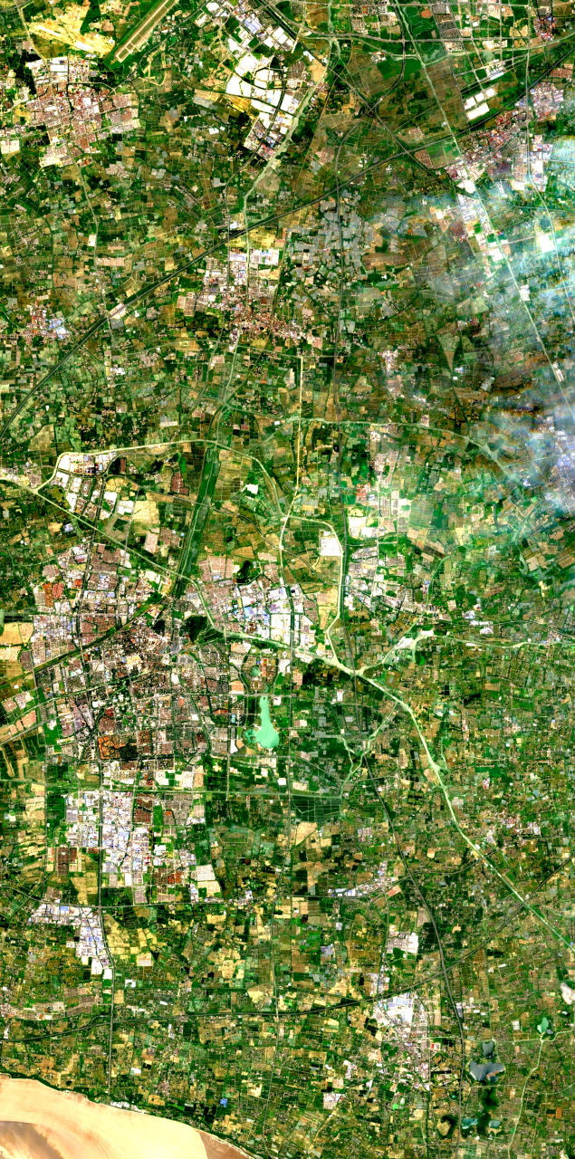 浙江省海宁市最近卫星图(7.