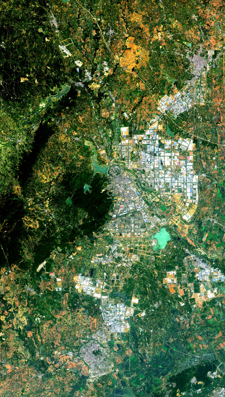 安徽省滁州市最新高清卫星图片(6