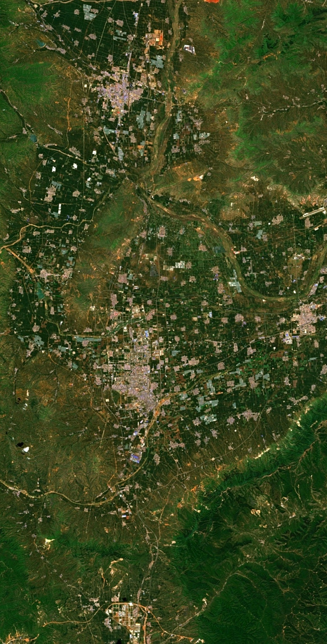 山西省忻州市最近卫星图(7.