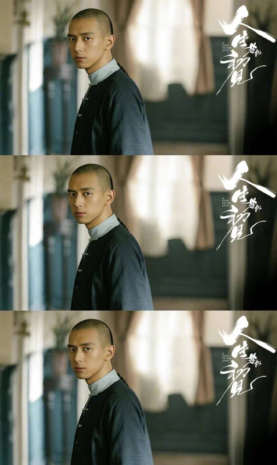 李现身着民国造型,在《人生若只如初见》的拍摄现场,展现出了独特的