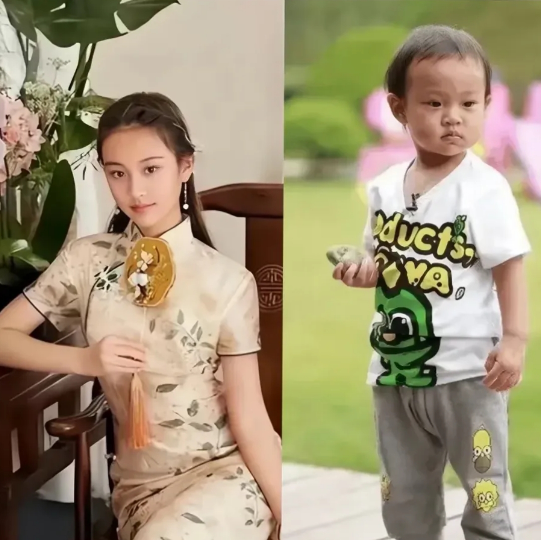 说实话她小时候真的好丑呀,小眼睛鼻子也有一点塌