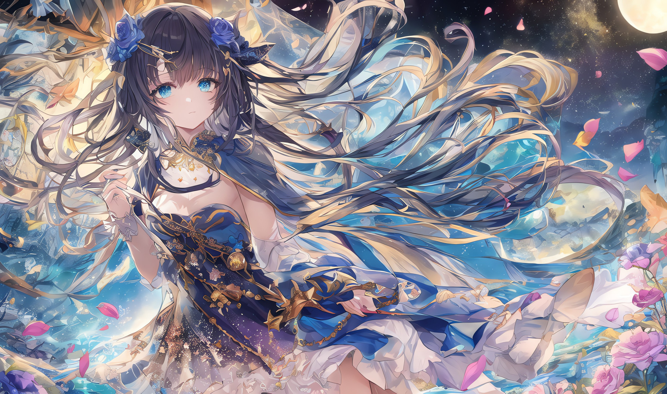 风花集锁月,皆与为伊人#二次元