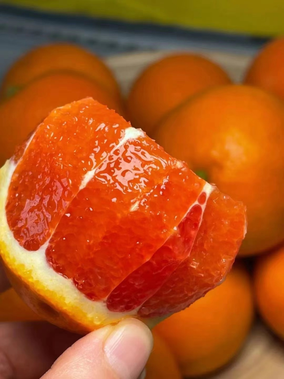 92中华血橙 红橙是目前唯一,一个含有花青素的柑橘类水果,可口多汁