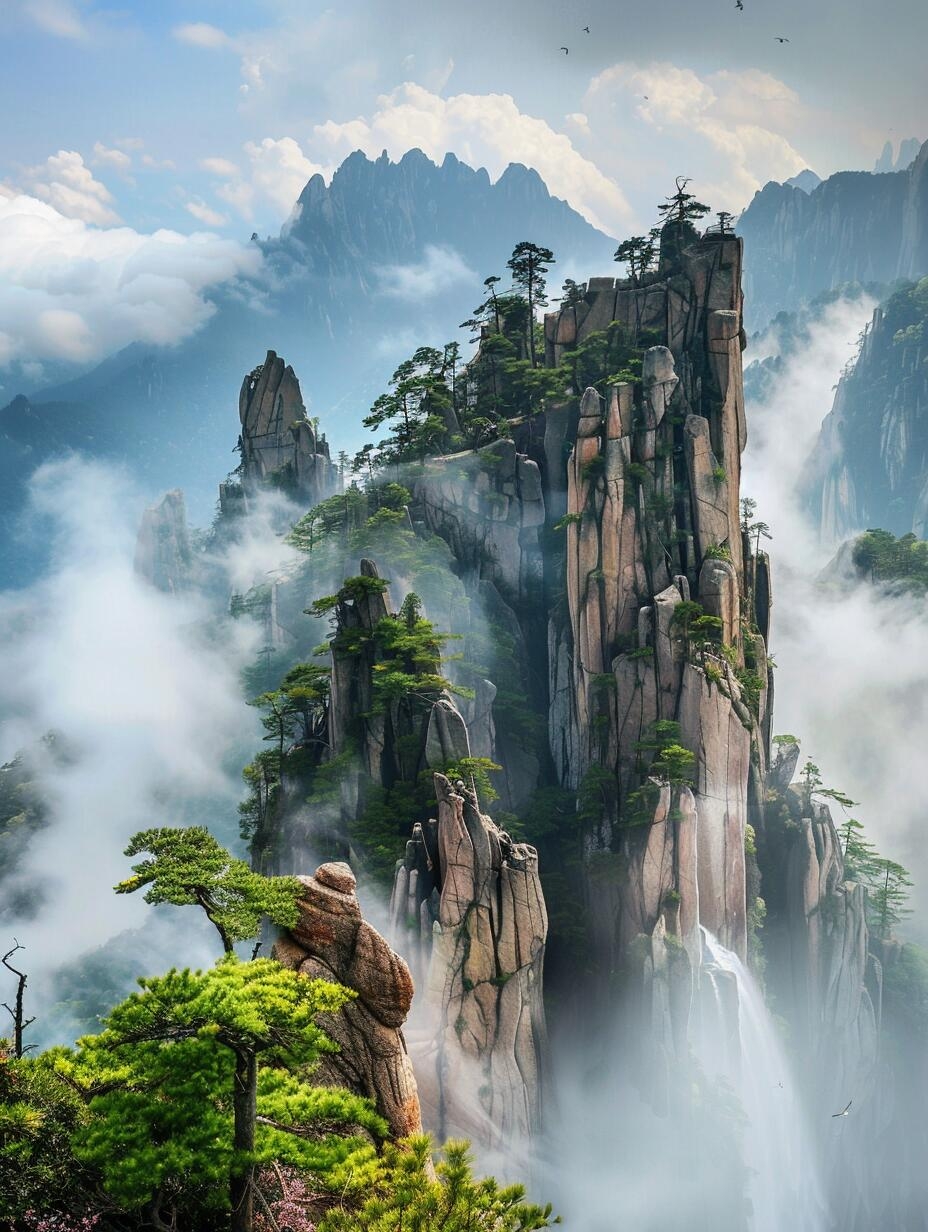 山风携着草木清香拂面而来,耳畔是此起彼伏的鸟啼