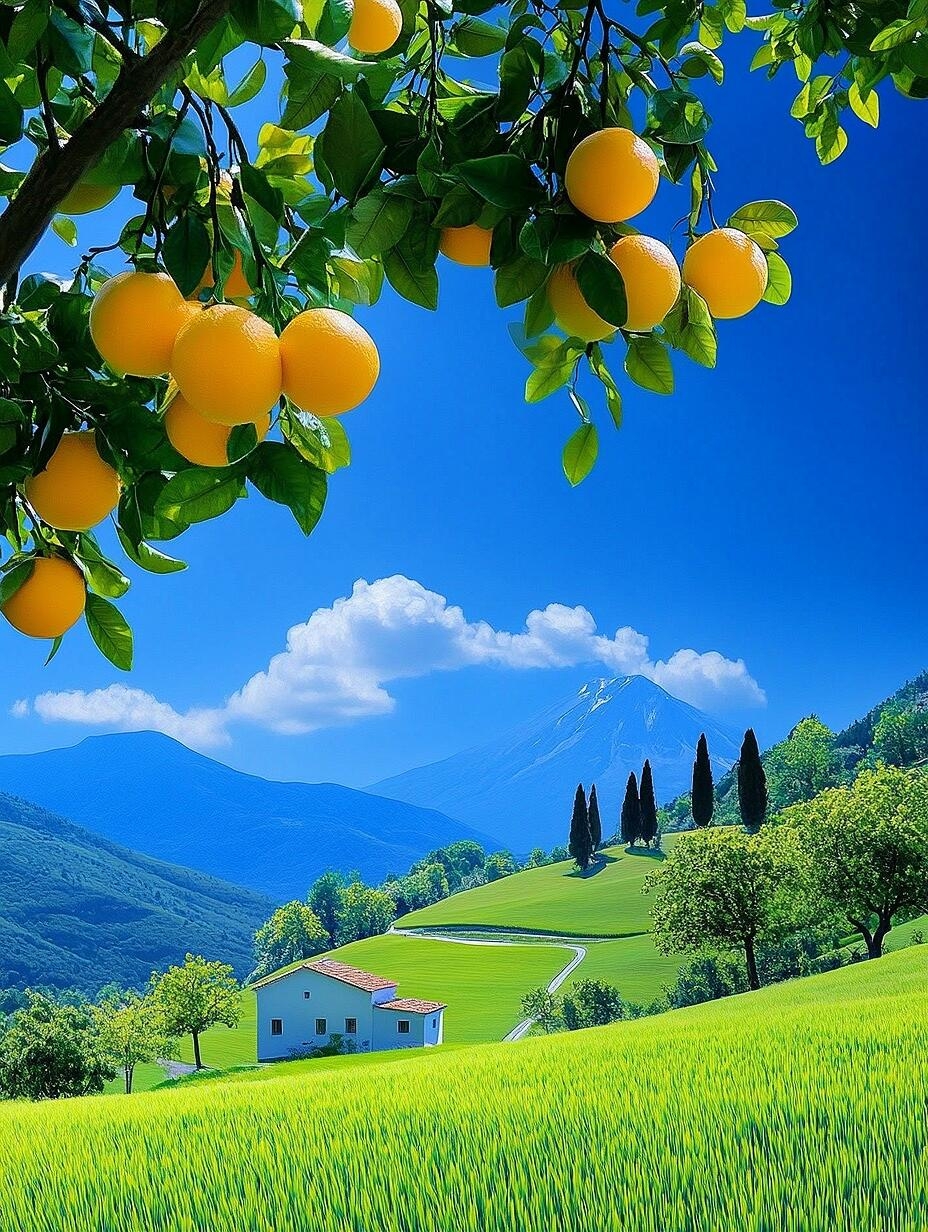 幅缓缓展开的绝美画卷,令人心胸豁然开朗,沉醉于那如诗如画的田园风光