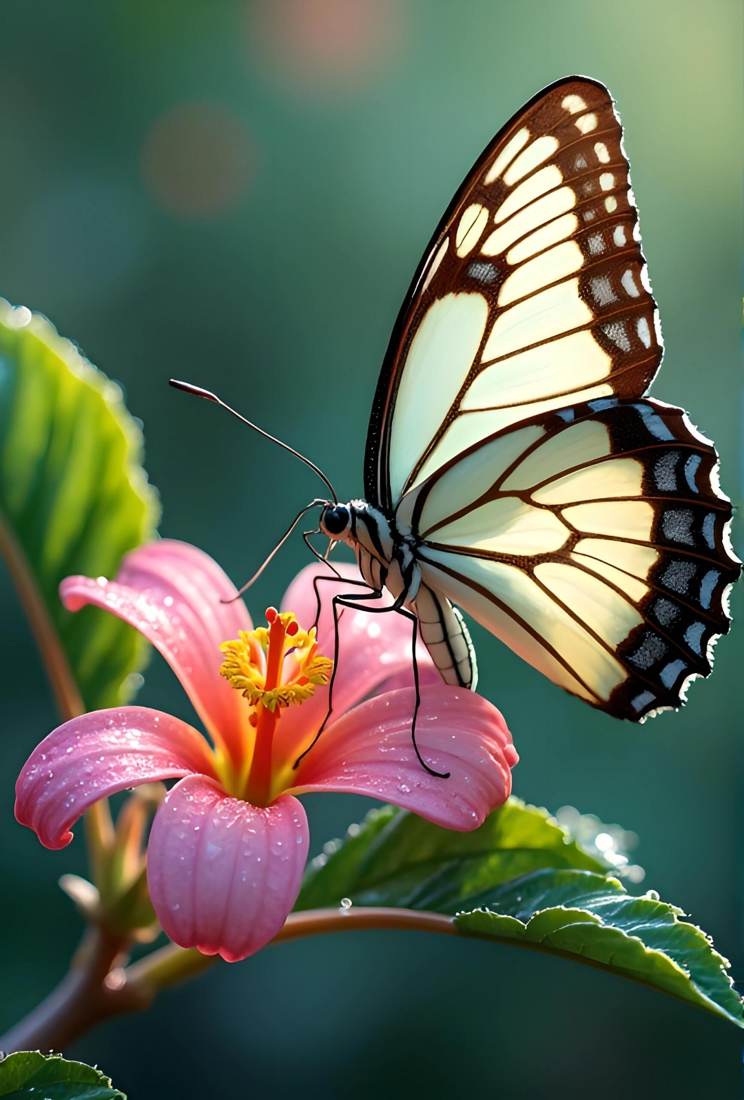 那轻盈跃动的蝴蝶,犹如从古典画卷中翩翩而出的仙子,美得令人心醉神迷