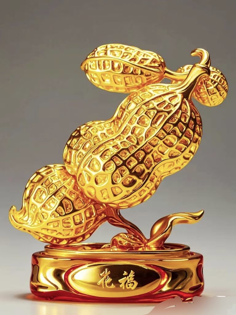 每当金花生映入眼帘,仿佛预示着好运即将降临,寓意着吉祥与如意伴您