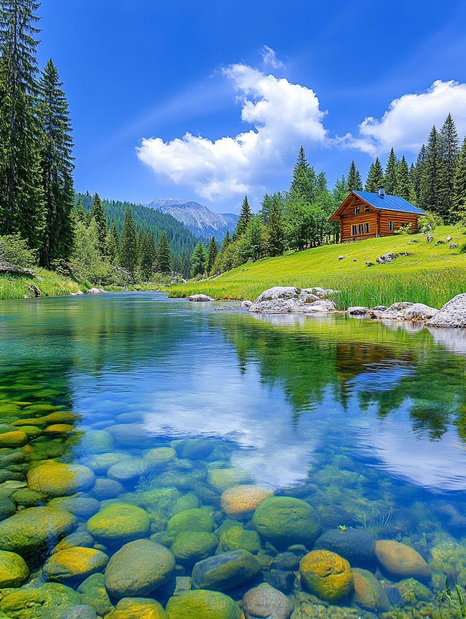 水波轻语,悄悄泄露着夏日的解暑密码.#热点引擎计划# #湖泊风景