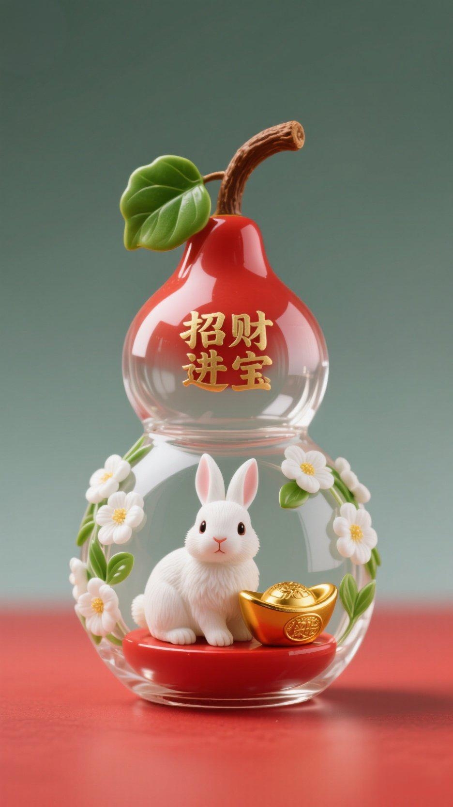 红葫芦摆件喜气盈盈,愿财源广进,福泽绵长!