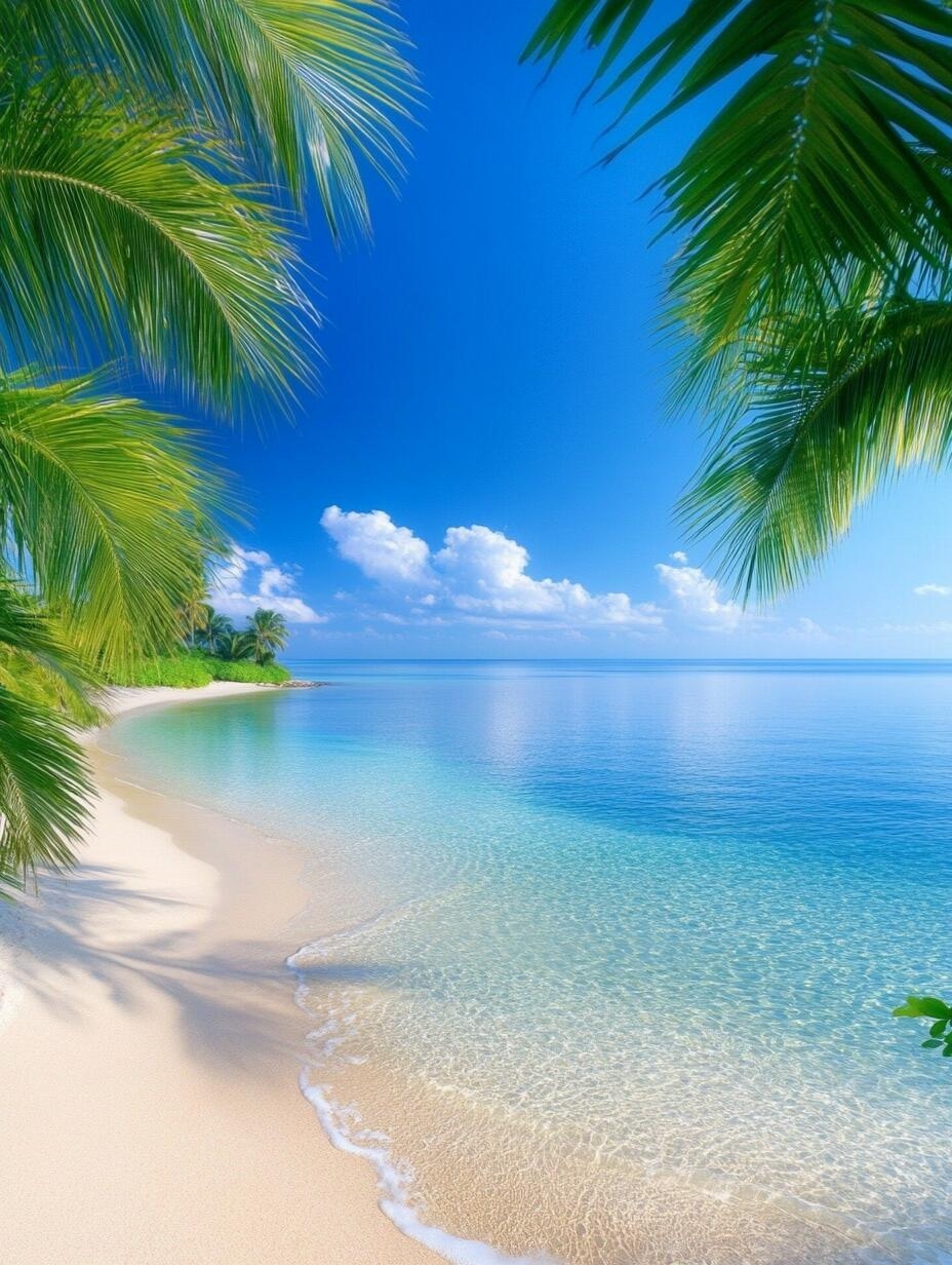 碧海蓝天美得令人屏息,浪涛声在耳畔轻语,恨不得立刻投入这片蔚蓝