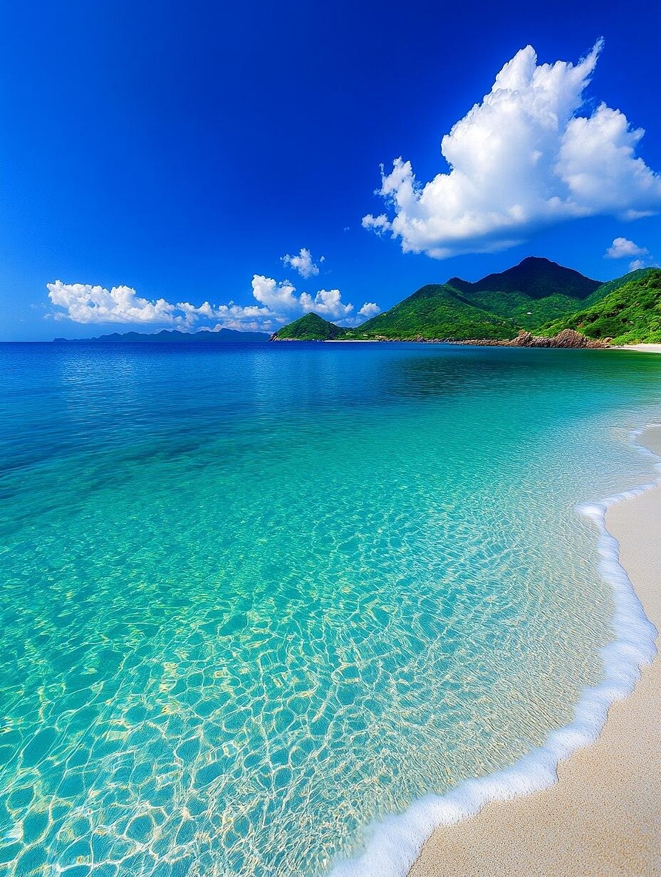 我仿佛能听见大海的心跳,与那轻柔的浪花共舞,它们仿佛在诉说着无尽的