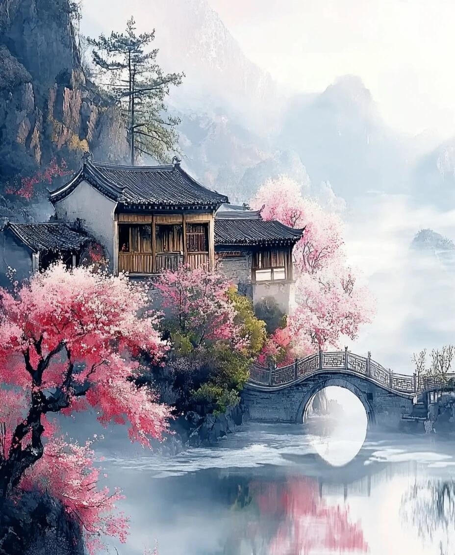 仿佛步入一幅仙境画卷,轻纱随风轻扬,古韵流淌,每一人踏入此景,都化作