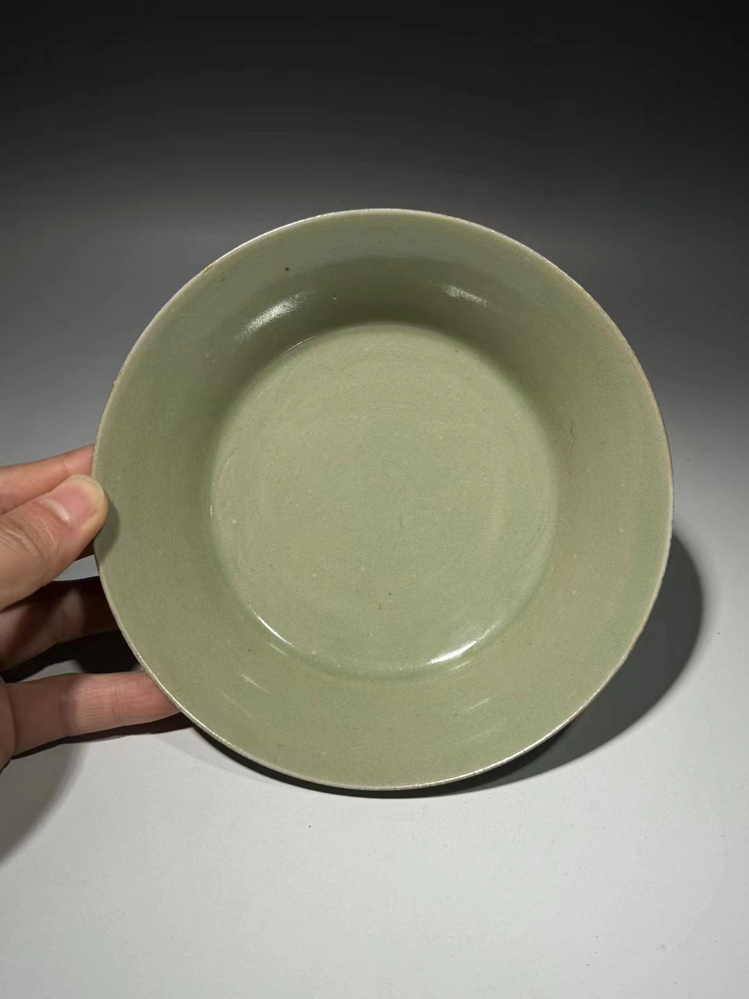 越窑秘色瓷折腰洗