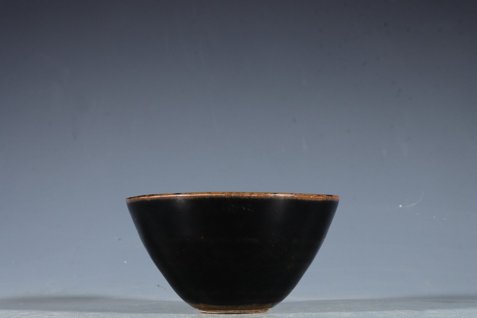 永和吉州窑黑釉茶盏 尺寸～高6口径11.5底径4公分