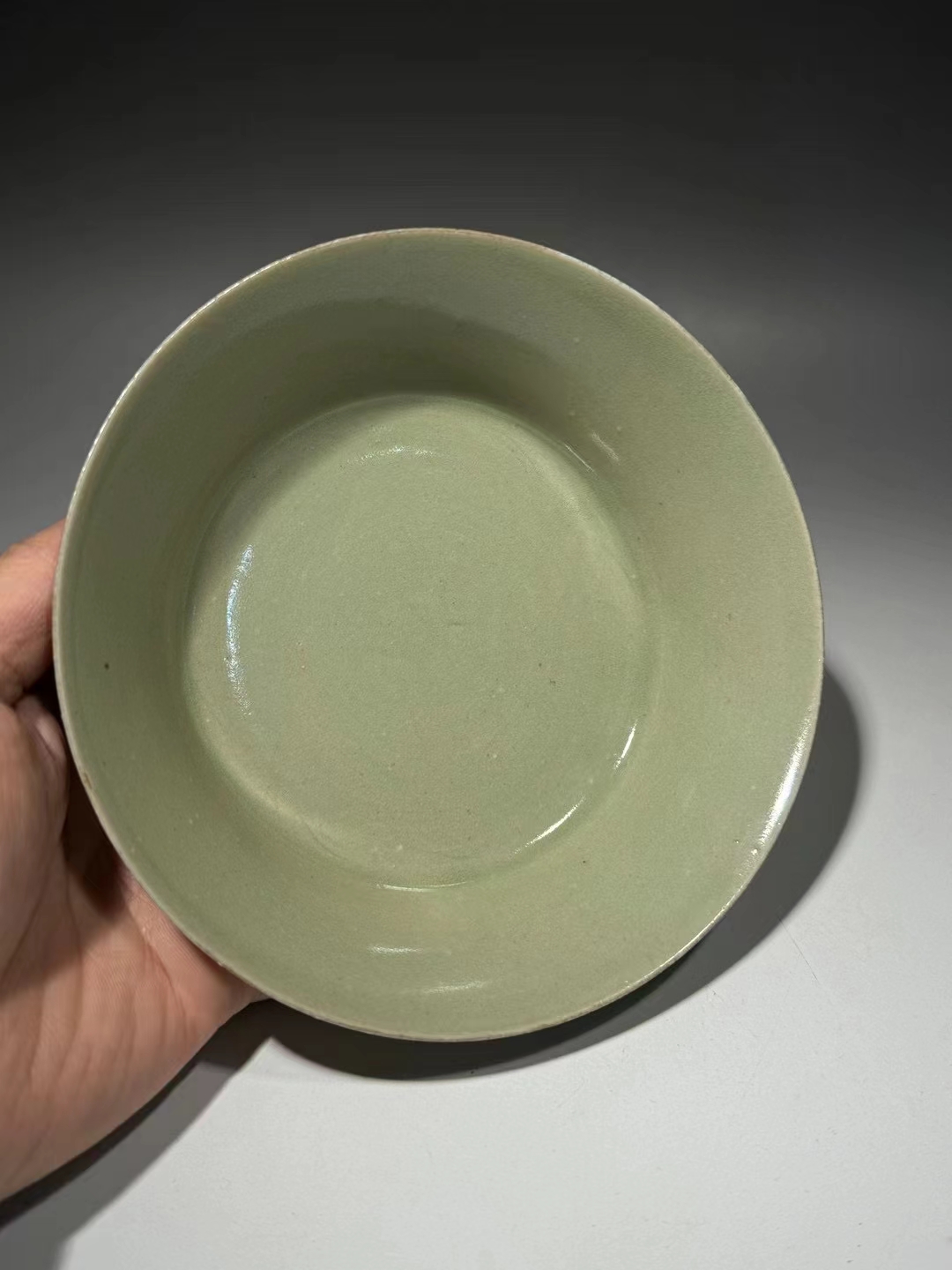 越窑秘色瓷折腰洗