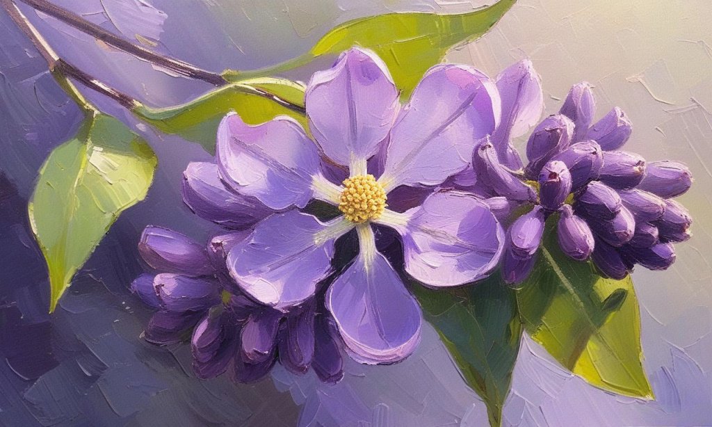 丁香初绽韵春光, 紫蕊轻摇散暗香