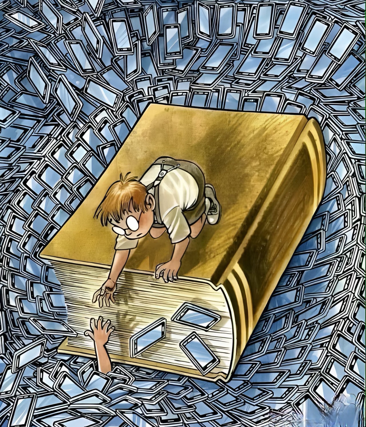 每一幅作品都是对现实的深刻反思,让人在欣赏的同时,不禁陷入沉思