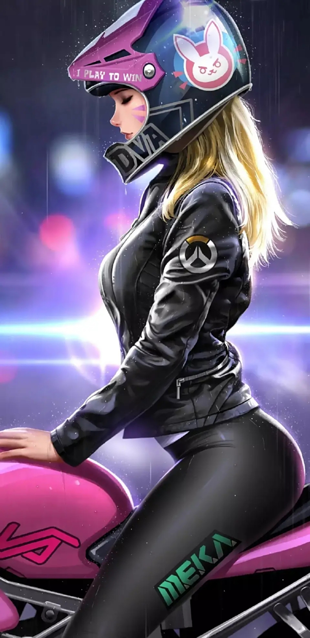 机车少女#二次元# #二次元美图