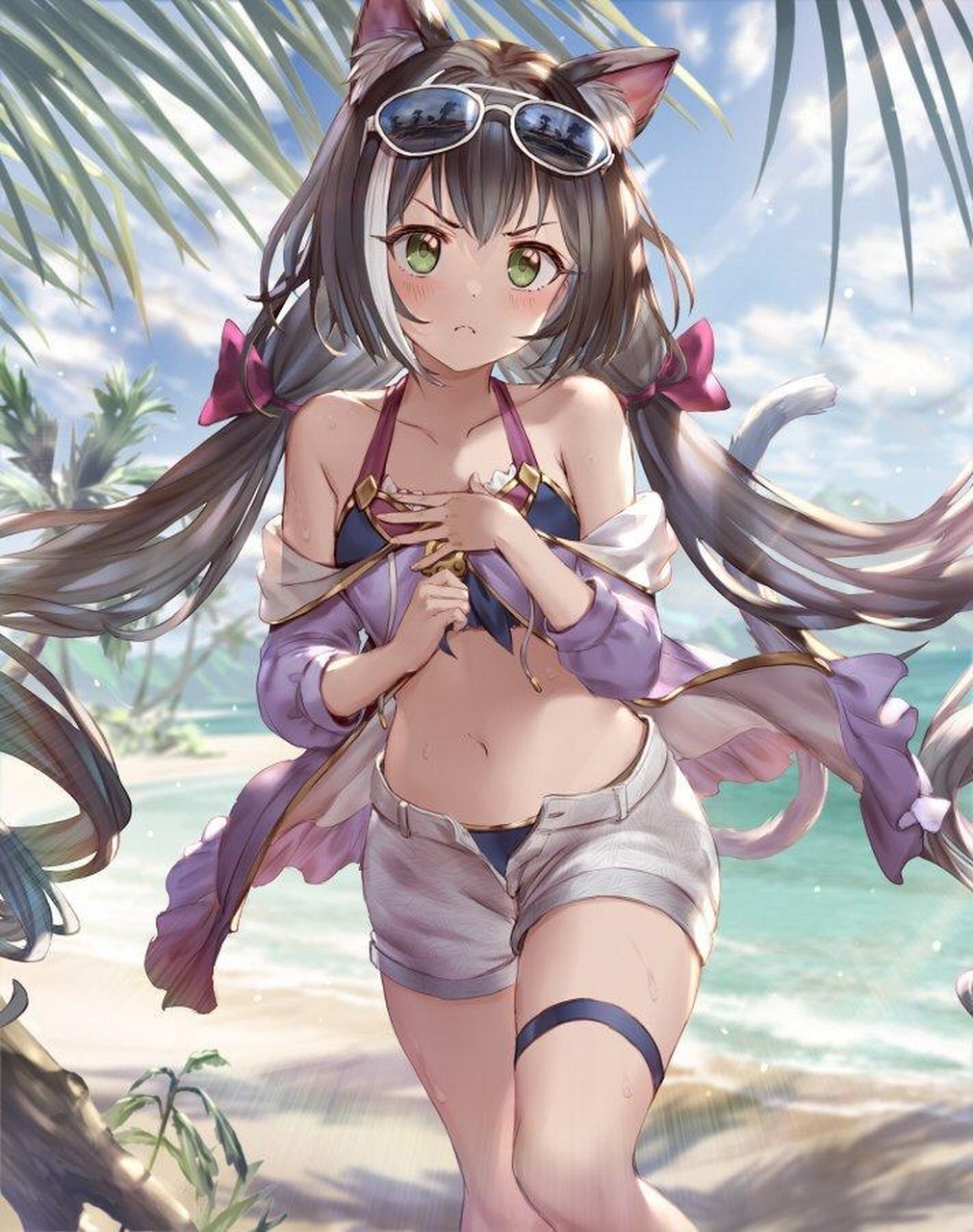 泳装猫鼬 画师:77gl 明日方舟艾雅法拉 画师:壱珂 夏天阳光真好 画师