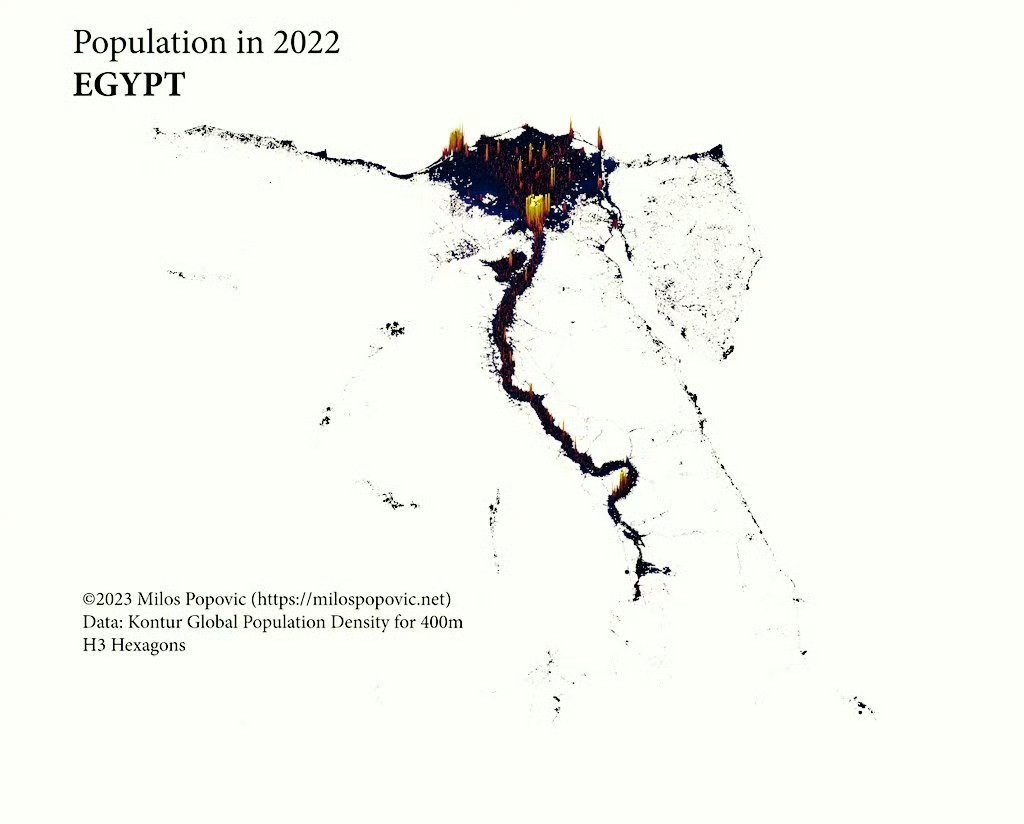 埃及人口密度图片