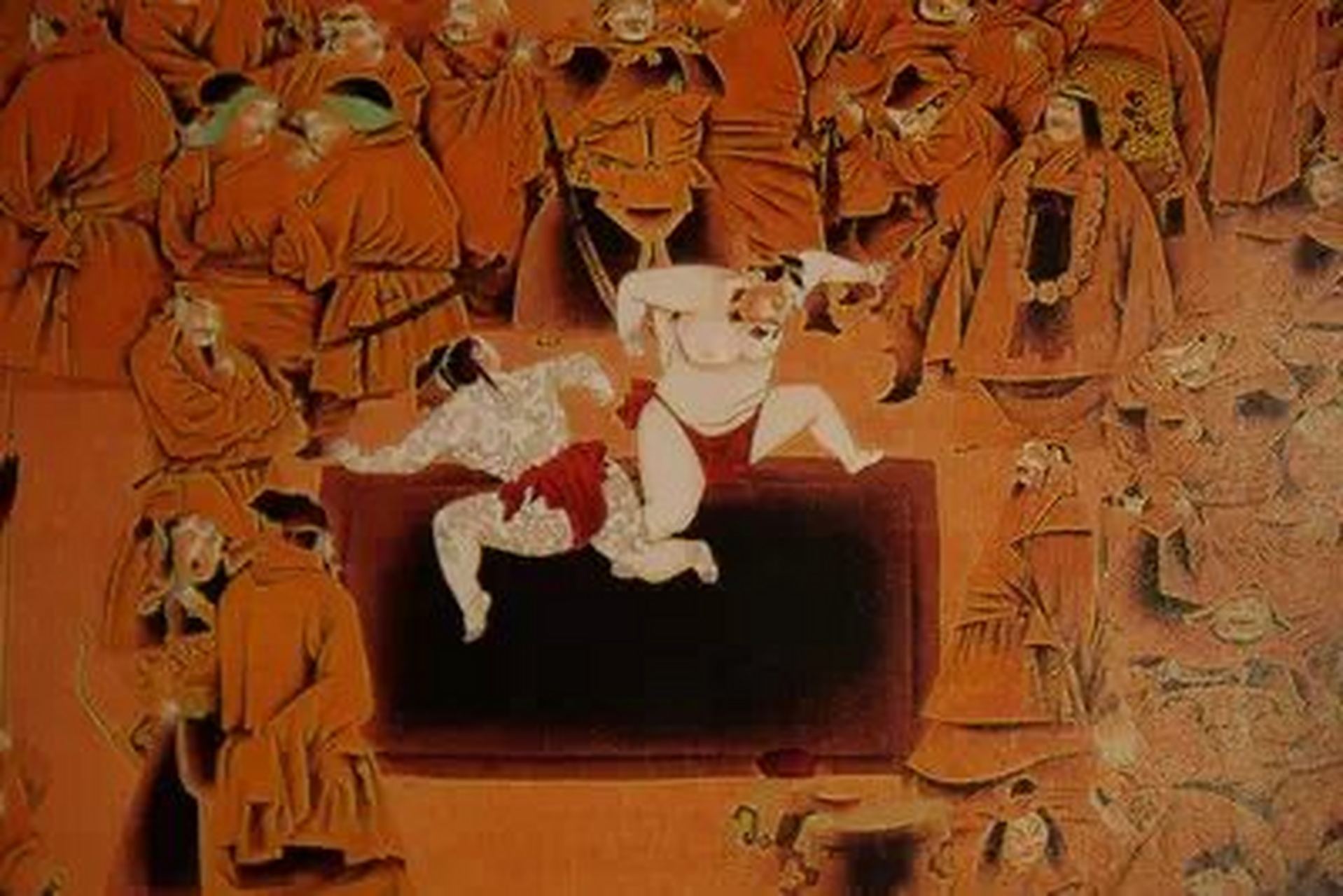 相扑不仅是日本才有,中国古代也有,不仅有,还有"女相扑",这些"女相扑"