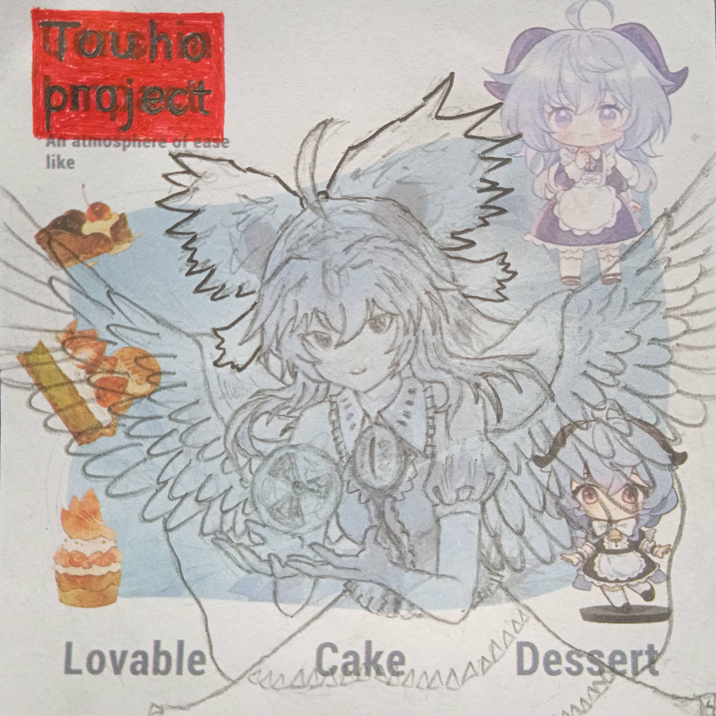 (72)touho project(78) 拿朋友的甘雨便签改的灵乌路空[滑稽]