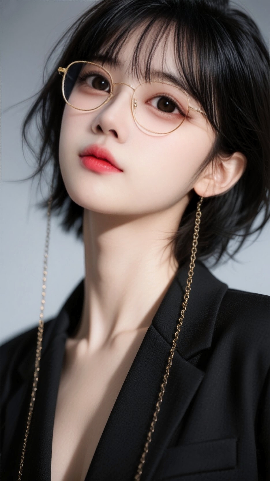 有点帅,心动了,可惜不是男的[大笑]中性美女头像壁纸#养眼美女