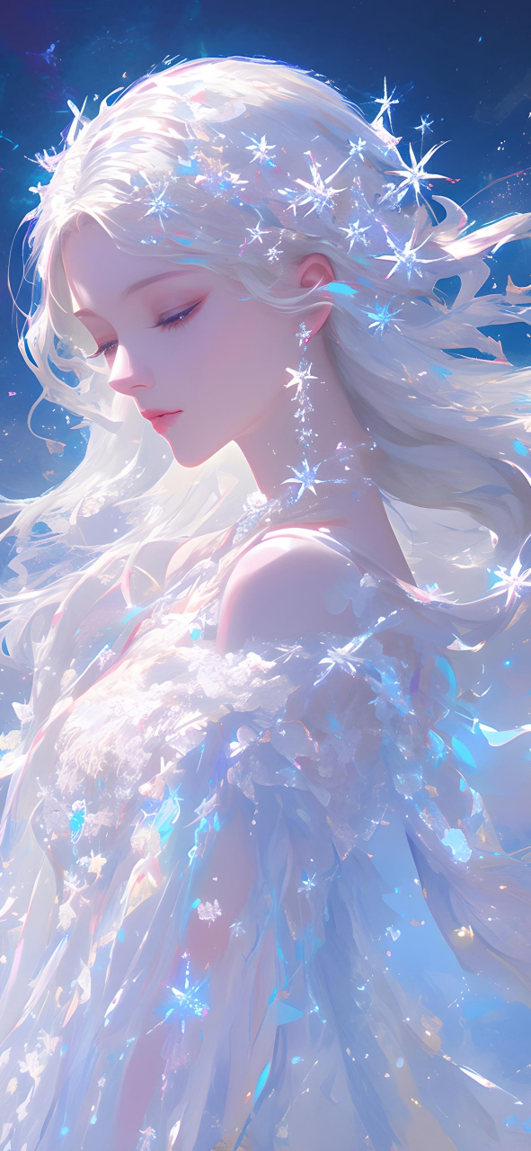 动漫绘画女生手机壁纸