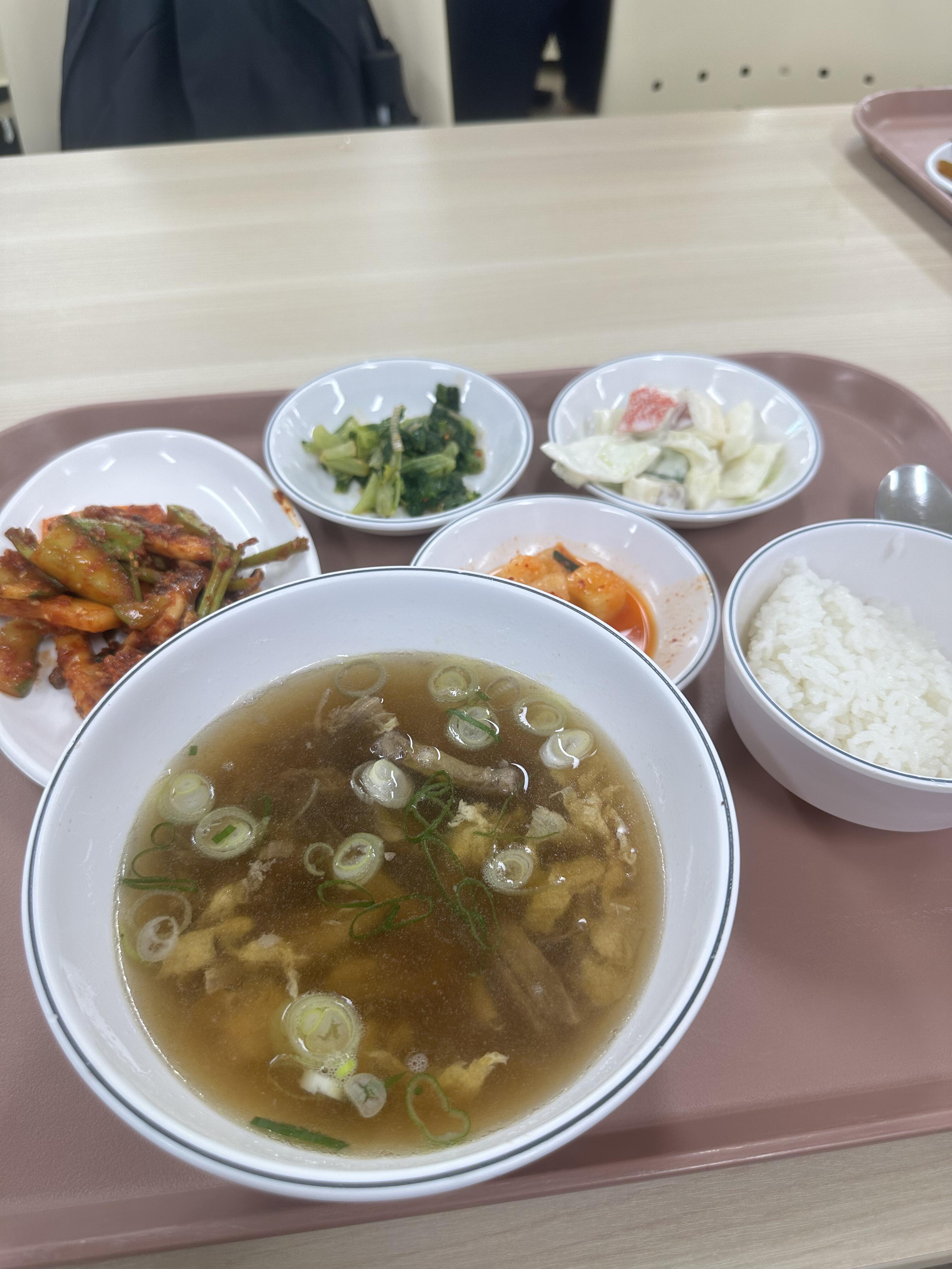 首尔大学食堂午饭