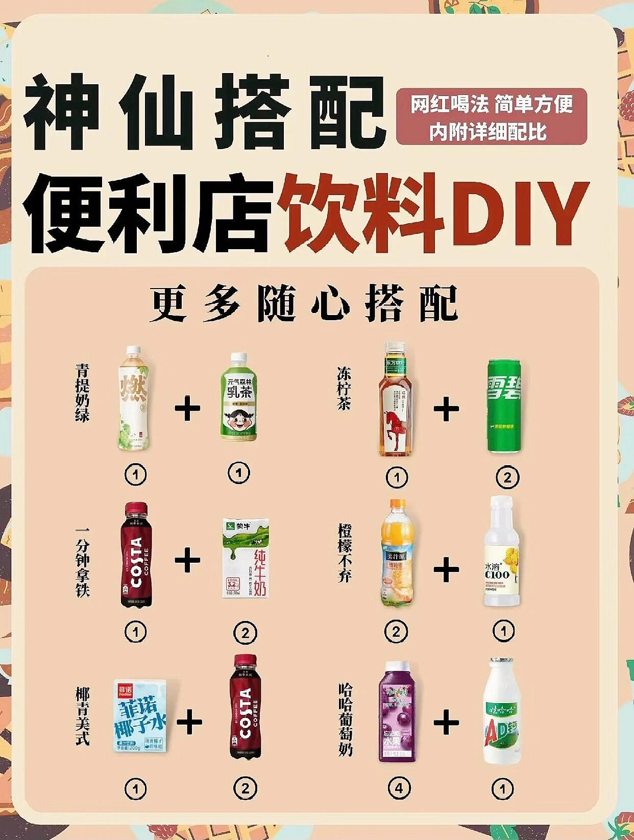 超简单便利店自制饮品大合集 好喝爽!