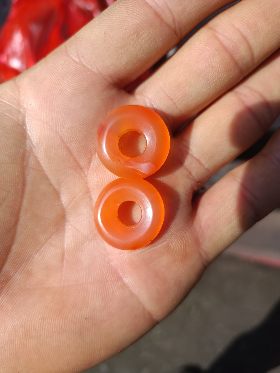 老玛瑙珠,一对888