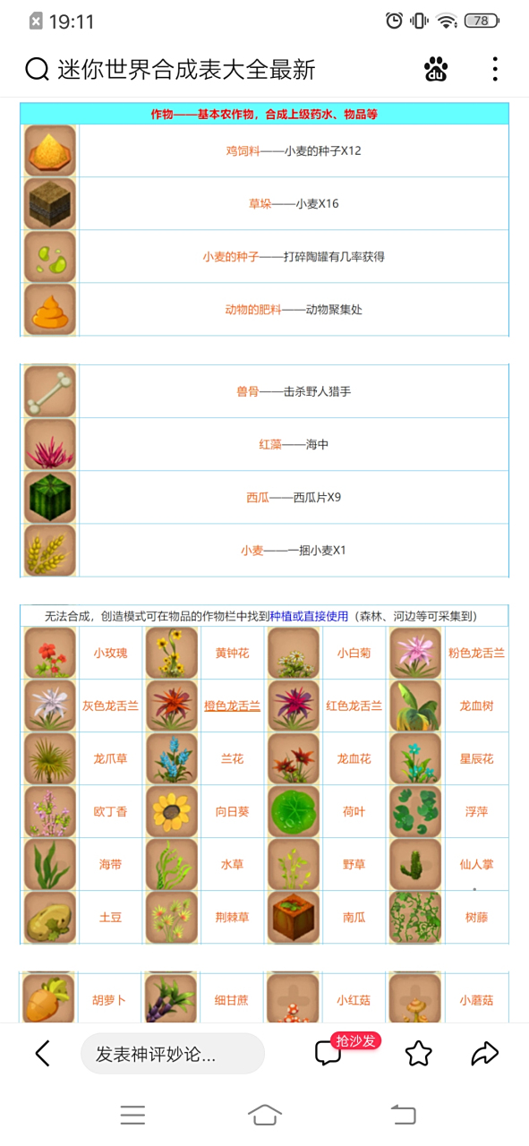 迷你世界合成表大全图 迷你世界合成怎么操作