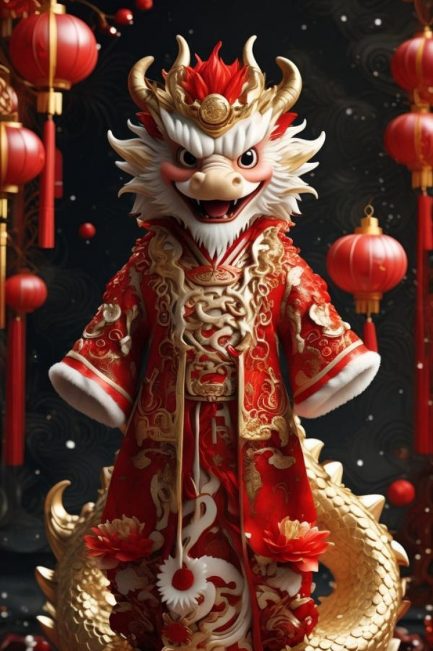 龙行大运接好运连连,九龙运转乾坤发大财,九龙迎福禄寿喜财五福临门