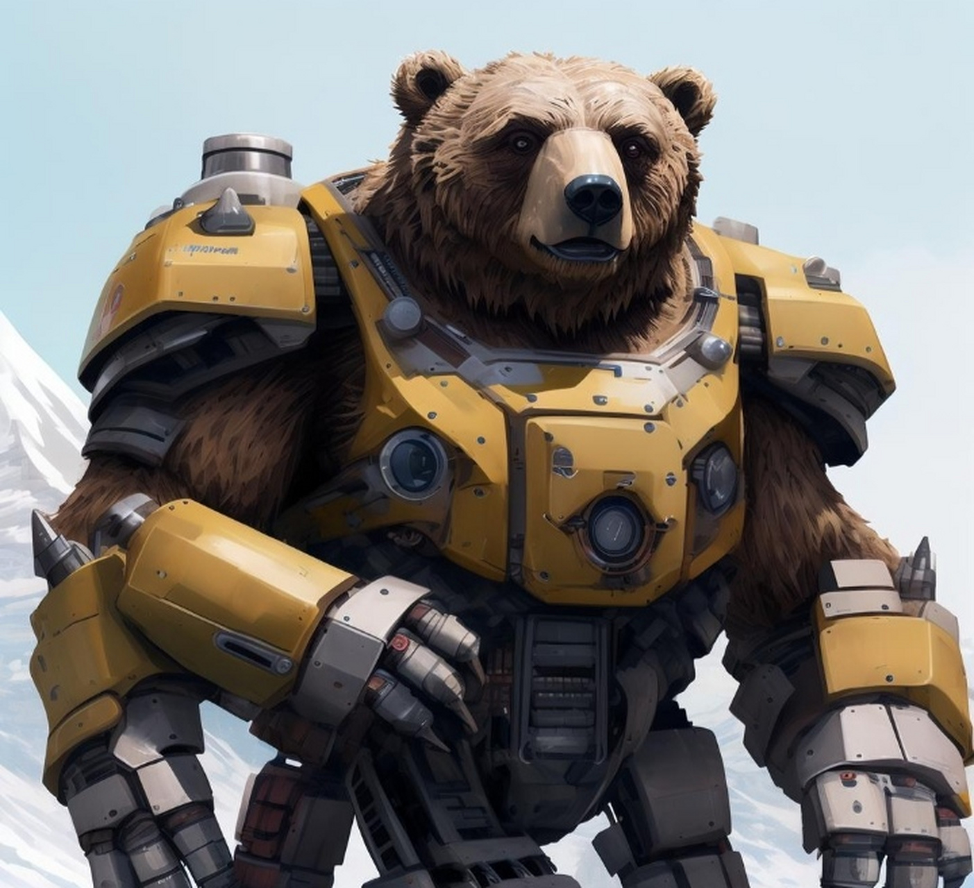 亚马逊野性生物级威猛熊人形机器人.创造之自然,创造他山环保卫士.