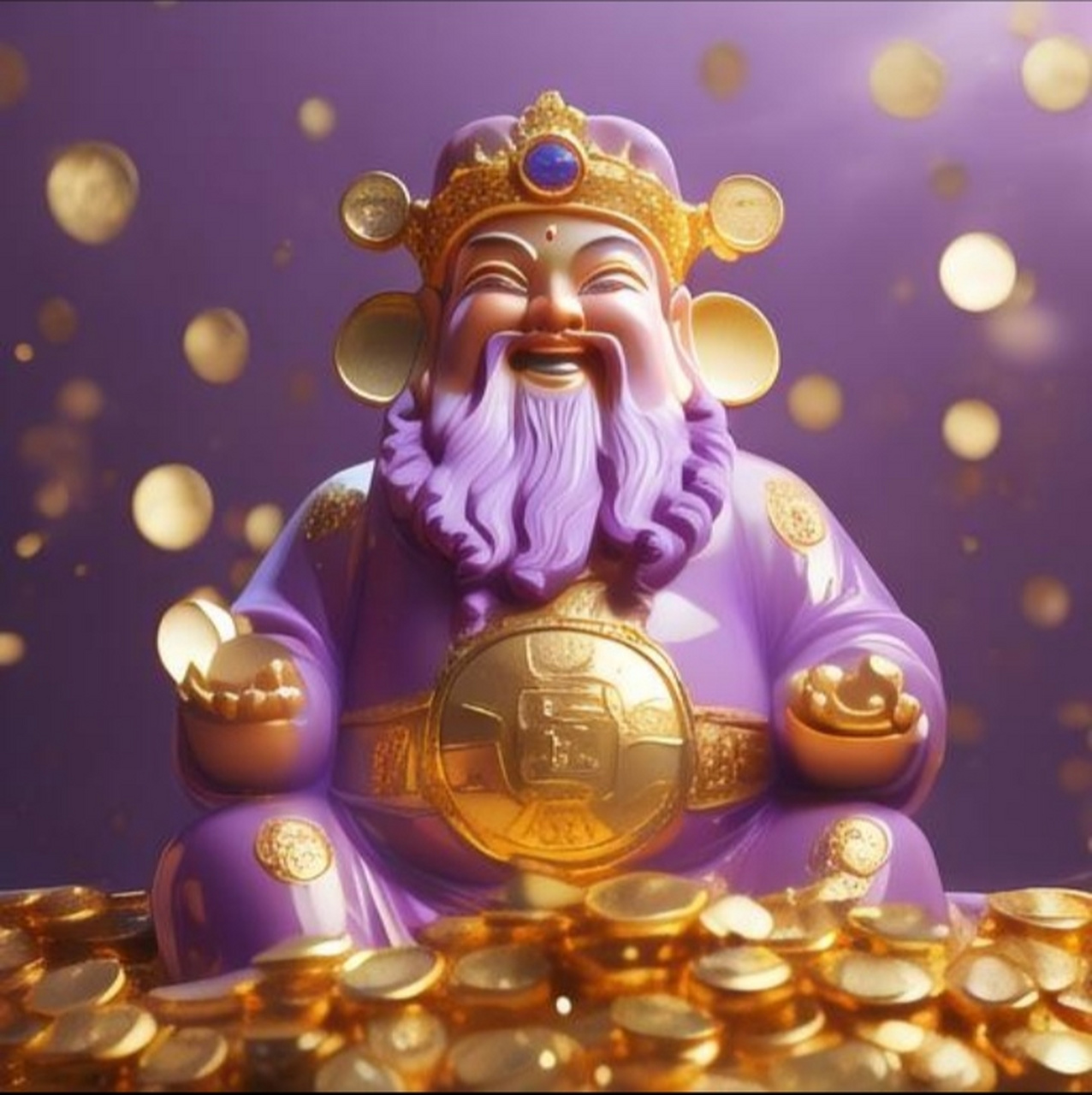 财神驾到发大财,龙年好运请查收,大红大紫发财年!